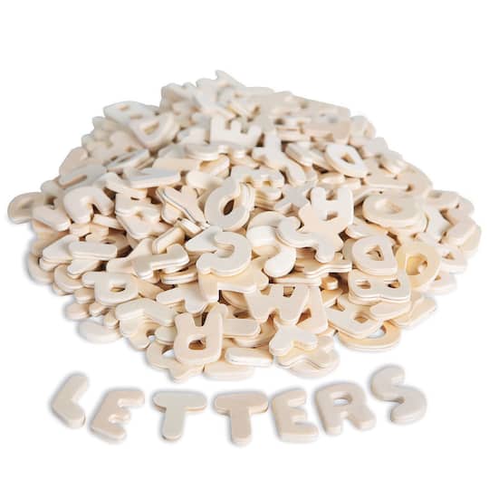 S&#x26;S&#xAE; Worldwide 0.75&#x22; Wooden Letter, 300ct.